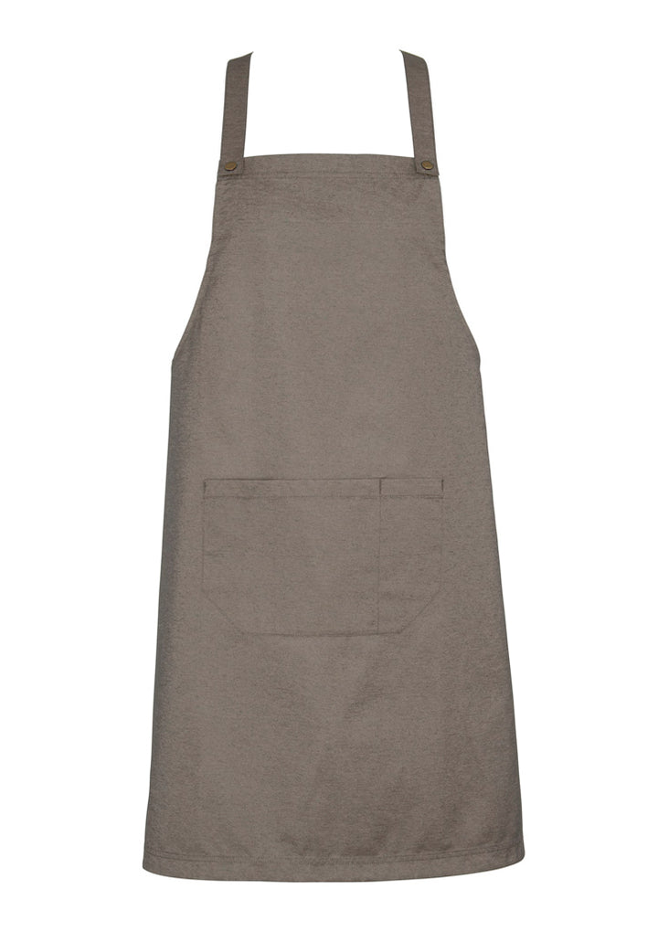 BA55 - Biz Collection - Urban Bib Apron | Natural