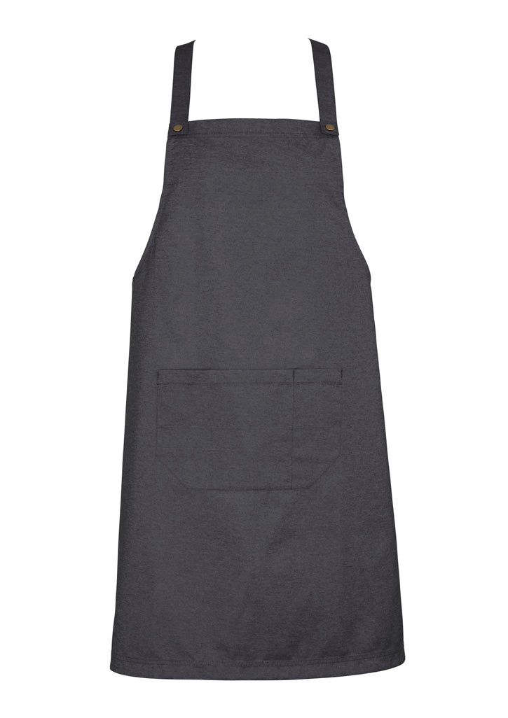 BA55 - Biz Collection - Urban Bib Apron | Slate
