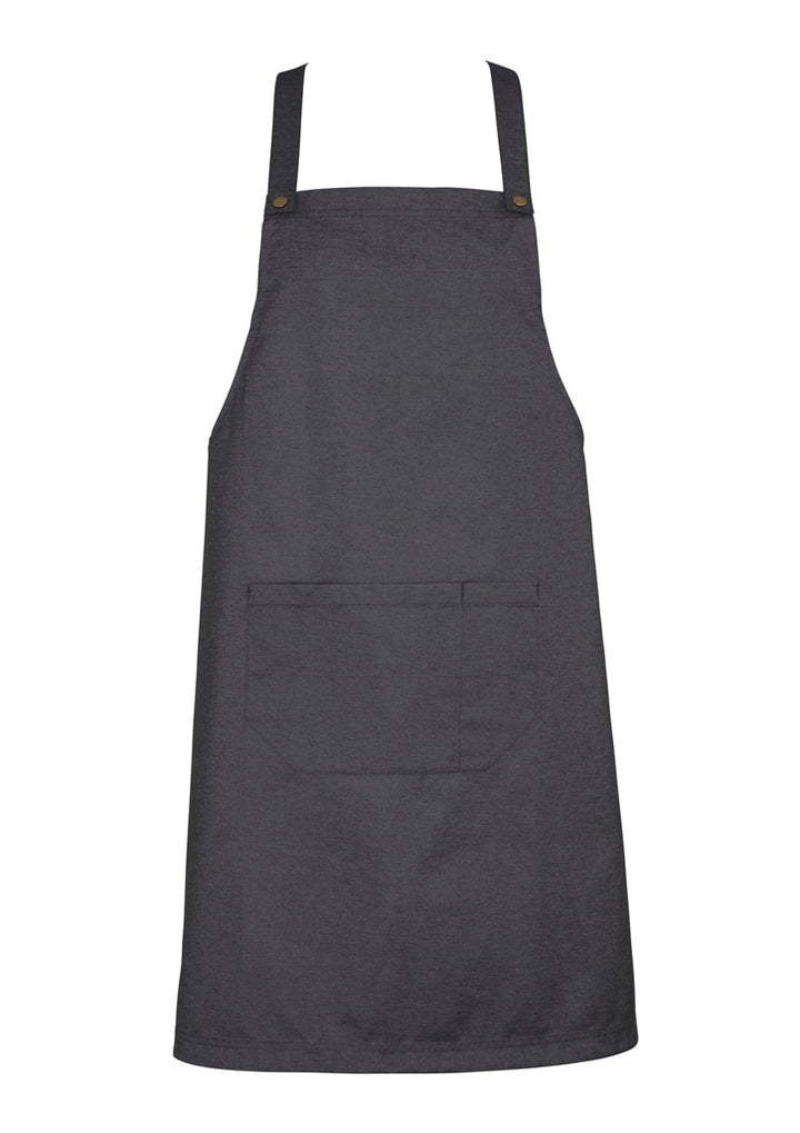 BA55 - Biz Collection - Urban Bib Apron | Slate