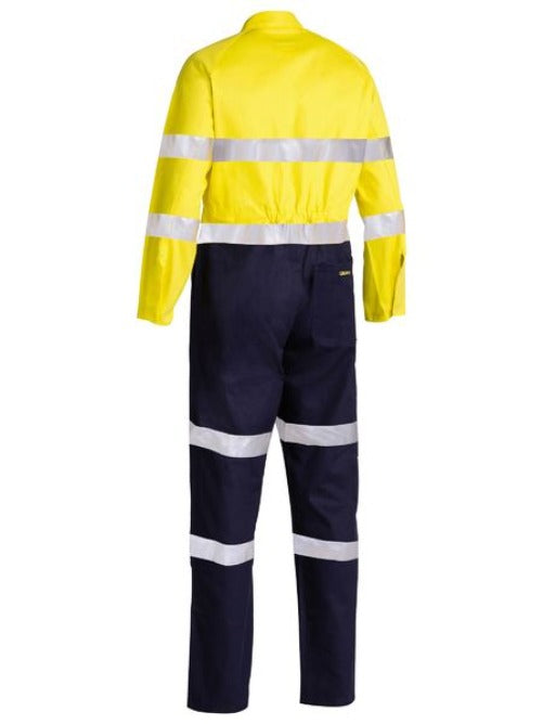 BC6357T - Hi-Vis Men's Cotton Drill Overall - Biomotion taping (Day/Night) 310g