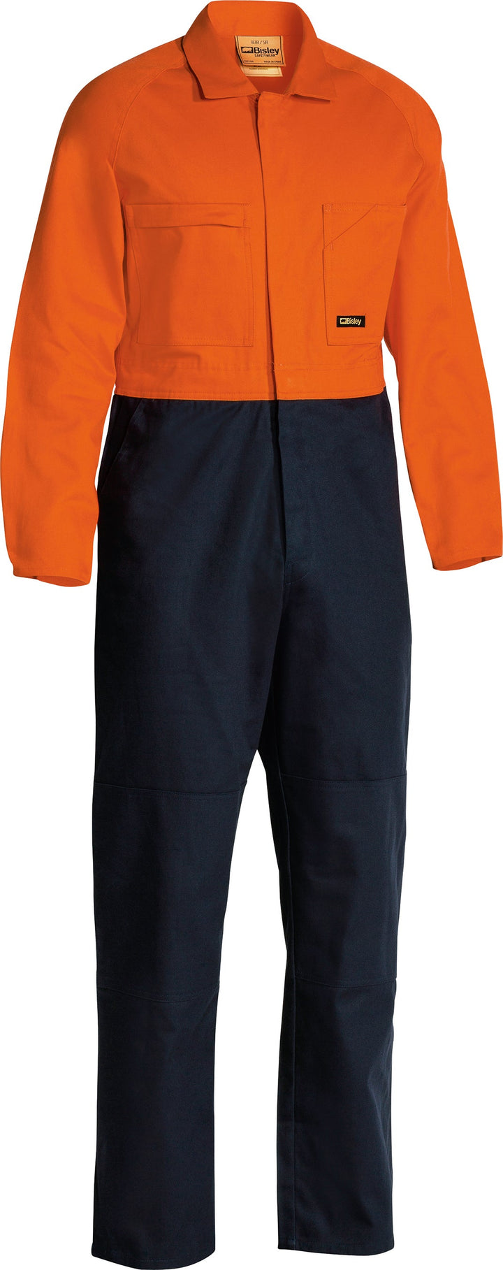 BC6357 - Bisley 2 Tone Hi Vis 100% Cotton Overalls - 310gsm