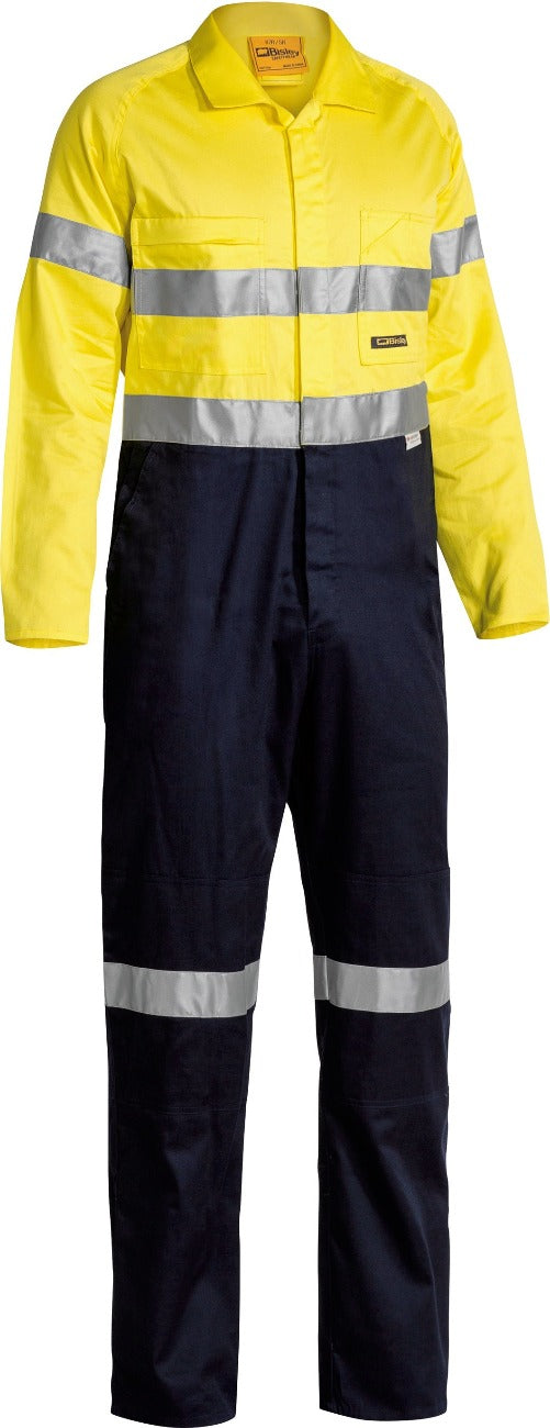 BC6719TW - Bisley - 2 Tone Hi Vis Lightweight Overalls 3M Reflective Tape