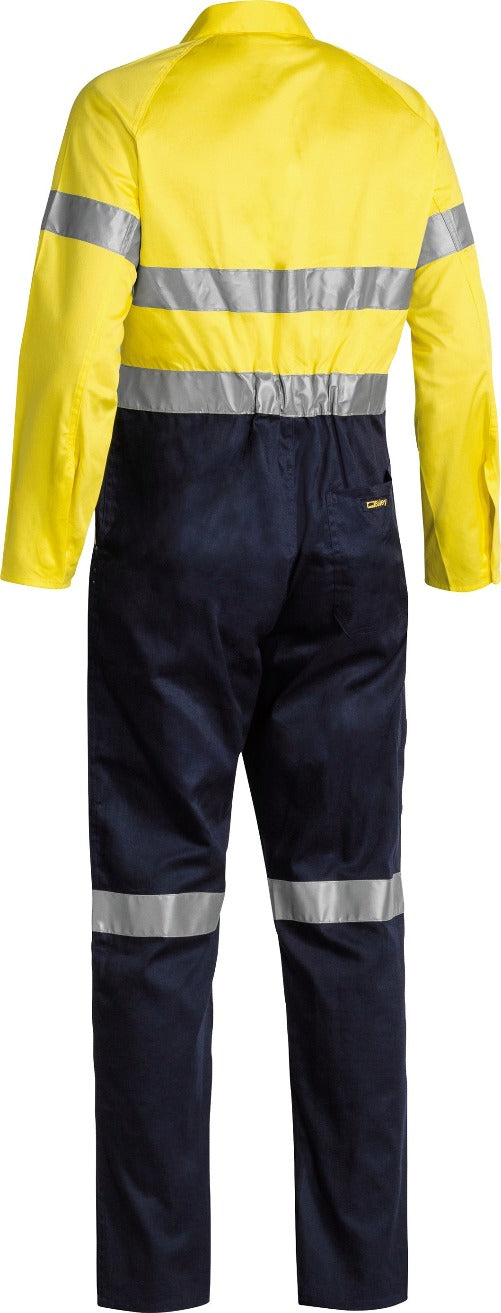 BC6719TW - Bisley - 2 Tone Hi Vis Lightweight Overalls 3M Reflective Tape