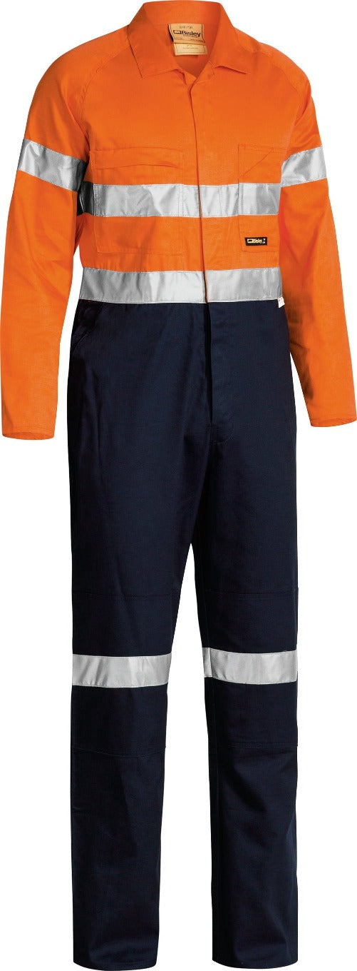 BC6719TW - Bisley - 2 Tone Hi Vis Lightweight Overalls 3M Reflective Tape