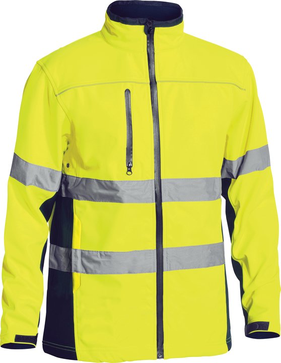 BJ6059T - Bisley - Hi-Viz Taped Softshell Jacket