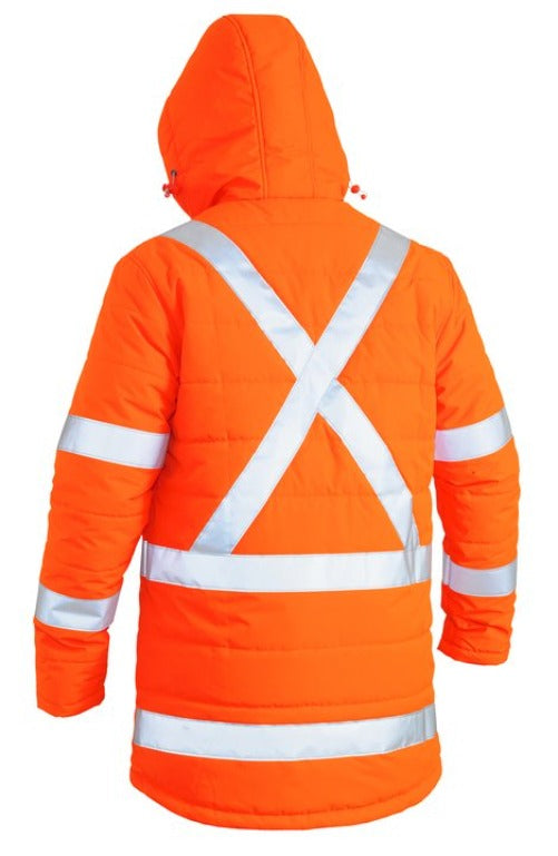BJ6379XT - Bisley - Hi-Viz TTMC Puffer Jacket X Back Taping