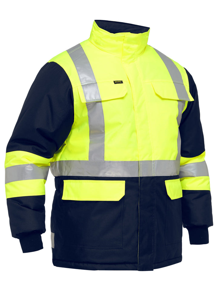 BJ6450T - Bisley - X Taped Two Tone Hi Vis Freezer Jacket
