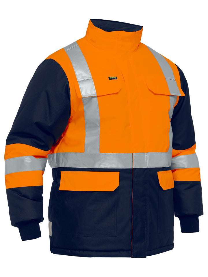 BJ6450T - Bisley - X Taped Two Tone Hi Vis Freezer Jacket