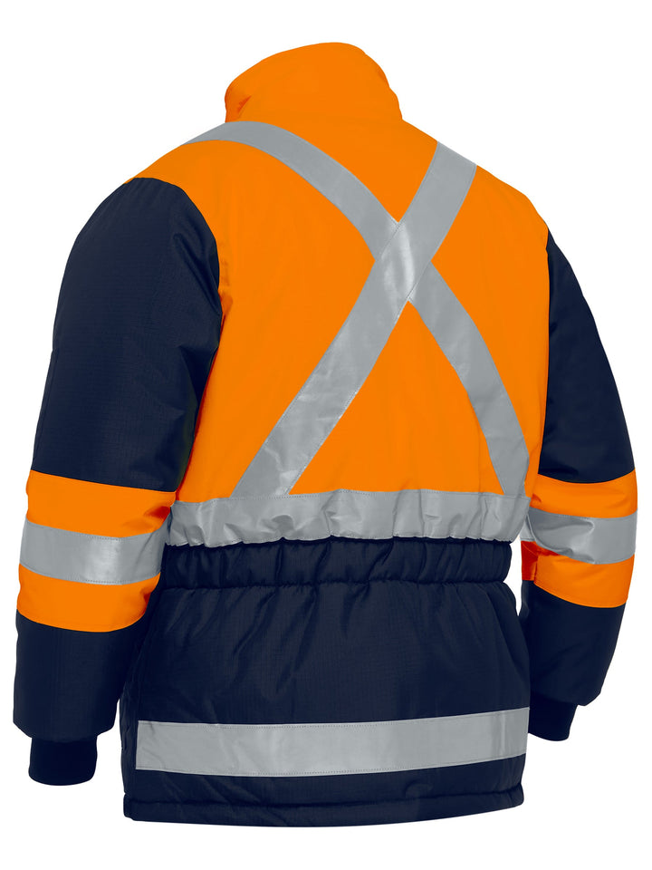 BJ6450T - Bisley - X Taped Two Tone Hi Vis Freezer Jacket