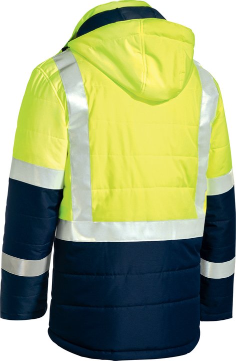 BJ6929HT - Bisley - Taped Two Tone Hi Vis Puffer Jacket