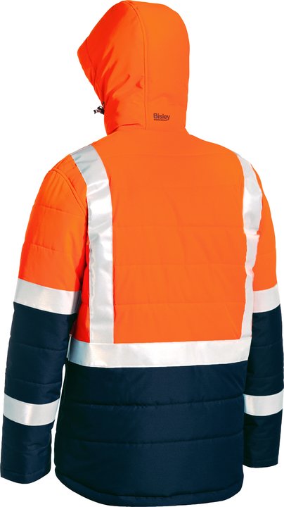 BJ6929HT - Bisley - Taped Two Tone Hi Vis Puffer Jacket