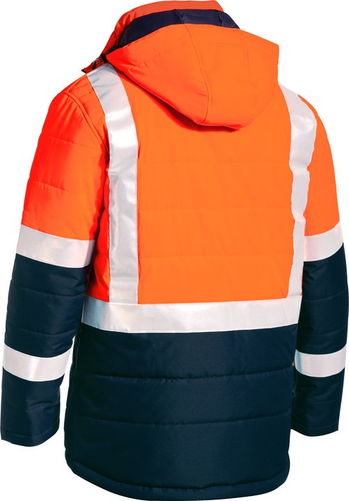 BJ6929HT - Bisley - Taped Two Tone Hi Vis Puffer Jacket
