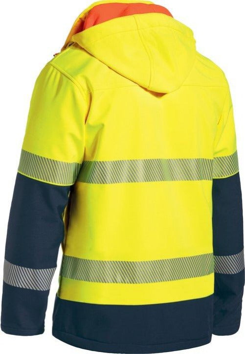 BJ6934T - Bisley Bonded Ripstop Waterproof Hi-Vis Softshell Jacket
