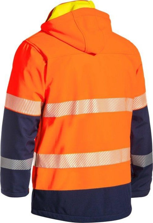 BJ6934T - Bisley Bonded Ripstop Waterproof Hi-Vis Softshell Jacket