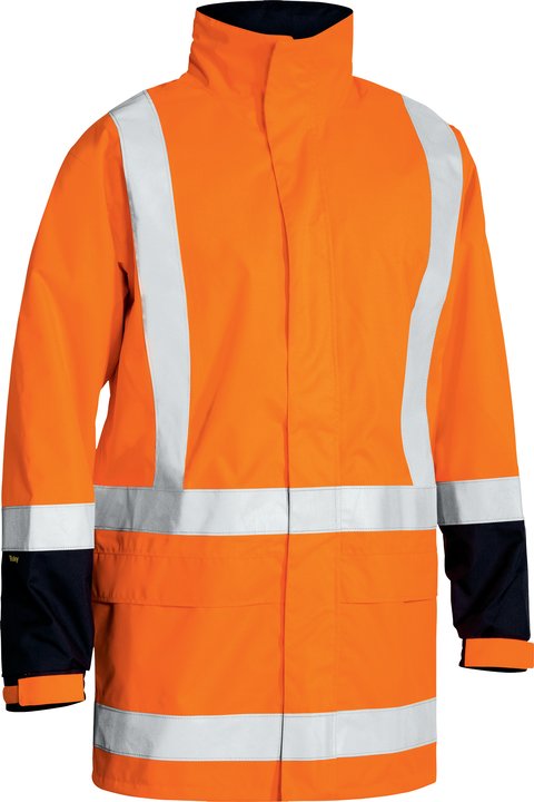 BJ6967T - Bisley - Hi-Vis TTMC Taped Waterproof Mesh lined Jacket