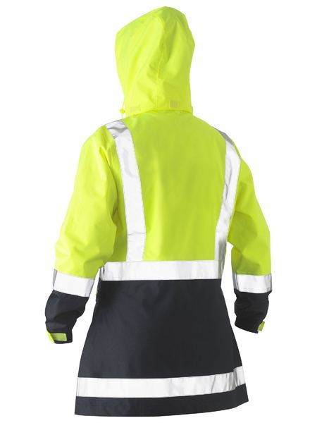 BJL6966T - Bisley - Women's H Taped Two Tone Hi Vis Waterproof Jacket