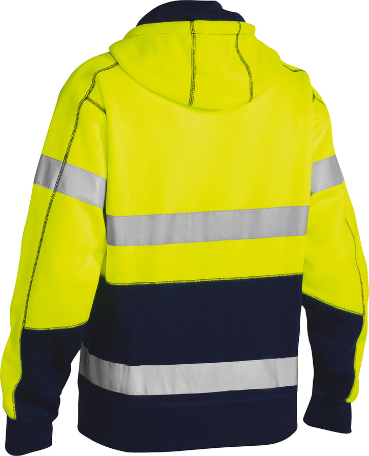 BK6819T - Bisley - Hi-Viz Taped Full Zip Hoodie (Day & NIGHT) 300g