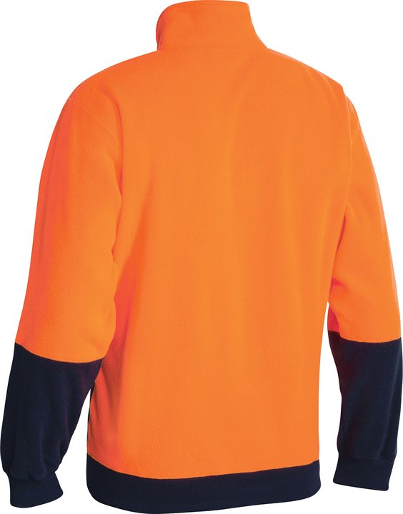 BK6889 - Bisley - Hi Vis Polar Fleece Zip Pullover 300gsm