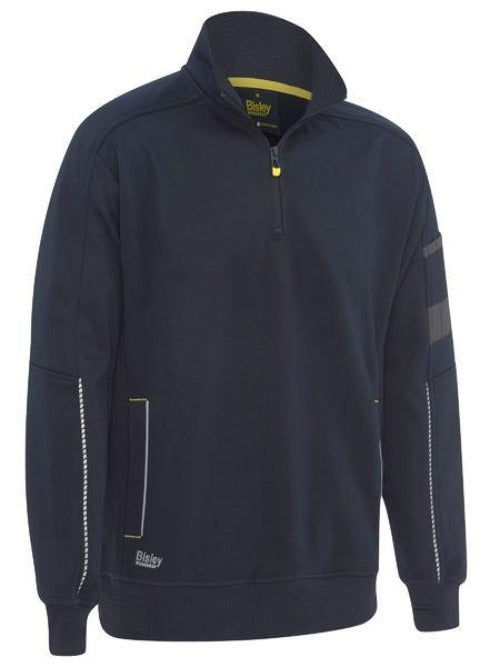 BK6924 - Bisley - 1/4 zip Premium Work Sweatshirt - with Sherpa FLEECE Lining - 570g