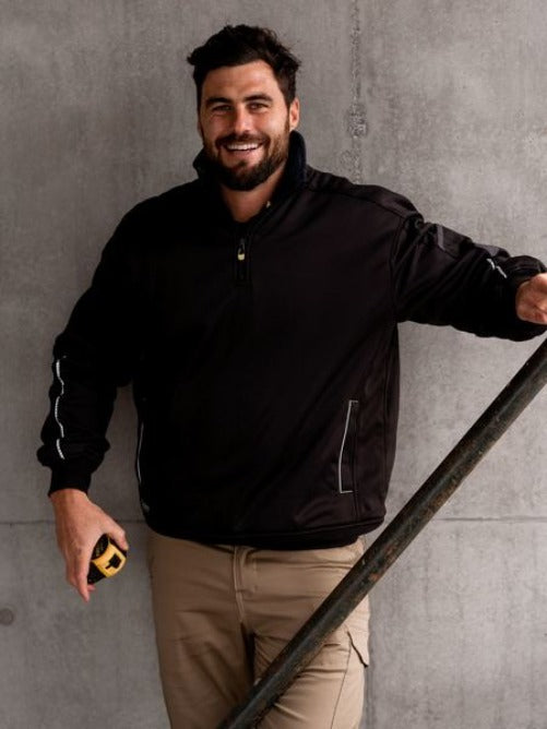 BK6924 - Bisley - 1/4 zip Premium Work Sweatshirt - with Sherpa FLEECE Lining - 570g