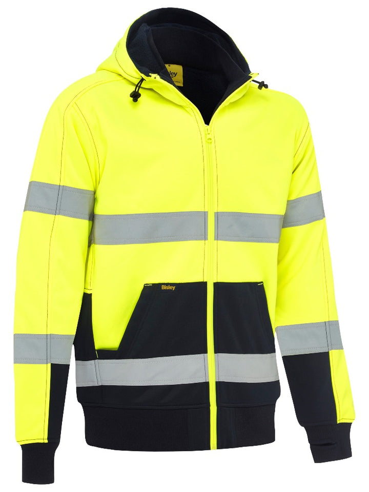 BK6988T - Bisley - Hi-Viz Sherpa Fleece Lined Taped Full Zip Hoodie (Day & NIGHT) 570g