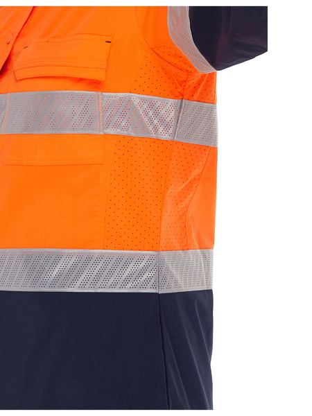 BL6491T - Bisley - Women's X Airflow™ Hi Vis Taped Stretch Ripstop Shirt