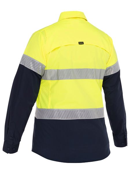 BL6491T - Bisley - Women's X Airflow™ Hi Vis Taped Stretch Ripstop Shirt