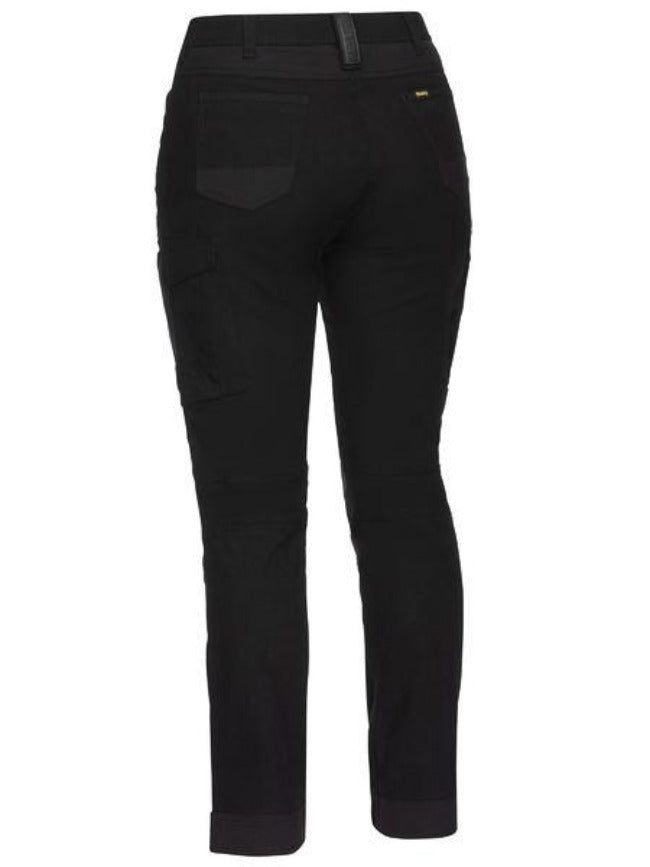 BPL6044 Ladies Flx & Move Mid Rise Cargo pants - Black