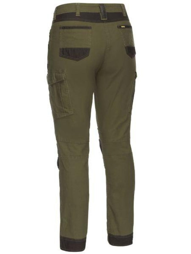 BPL6044 Ladies Flx & Move Mid Rise Cargo pants - Olive