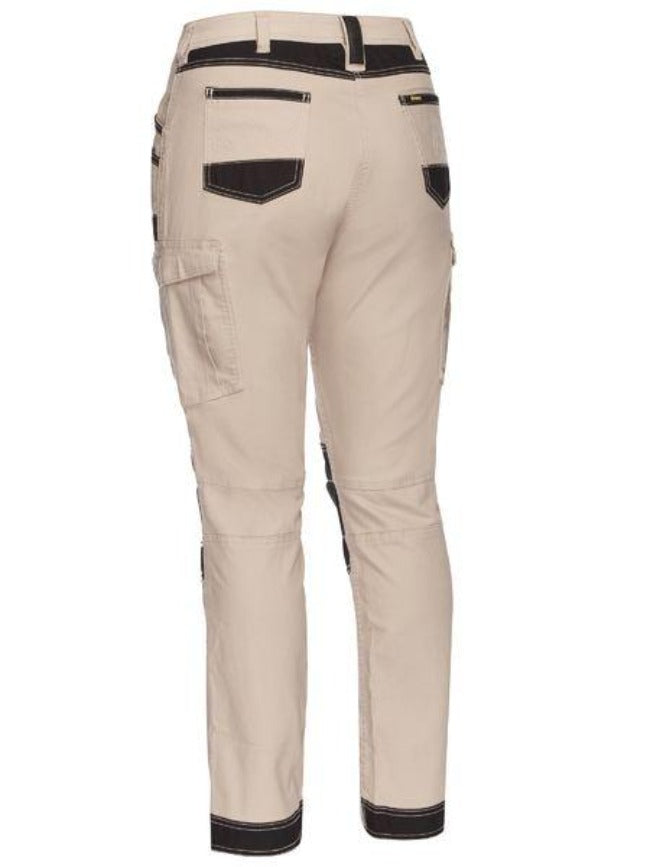 BPL6044 Ladies Flx & Move Mid Rise Cargo pants - Stone