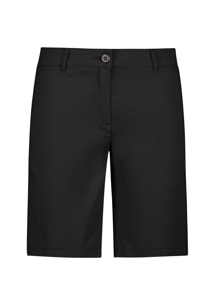 BS021L - Biz Collection - Womens Lawson Chino Short | Black