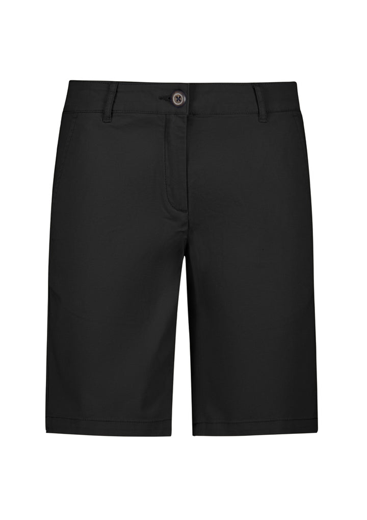 BS021L - Biz Collection - Womens Lawson Chino Short | Black