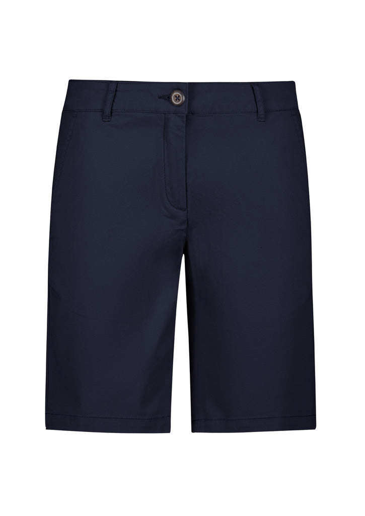BS021L - Biz Collection - Womens Lawson Chino Short | Navy