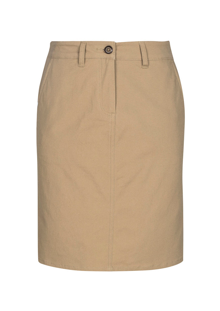 BS022L - Biz Collection - Womens Lawson Skirt | Dark Stone