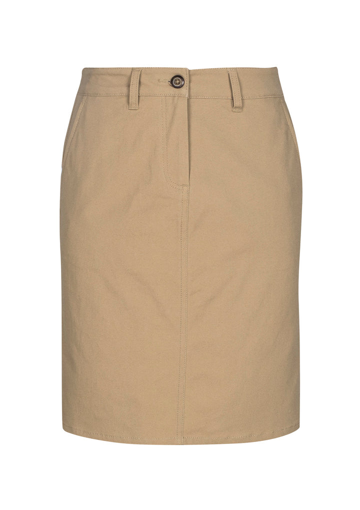 BS022L - Biz Collection - Womens Lawson Skirt | Dark Stone