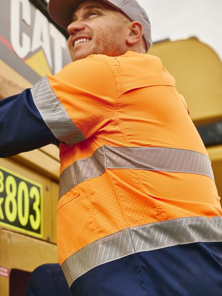 BS6491T - Bisley - X Airflow™ Hi vis Taped Stretch Ripstop Shirt