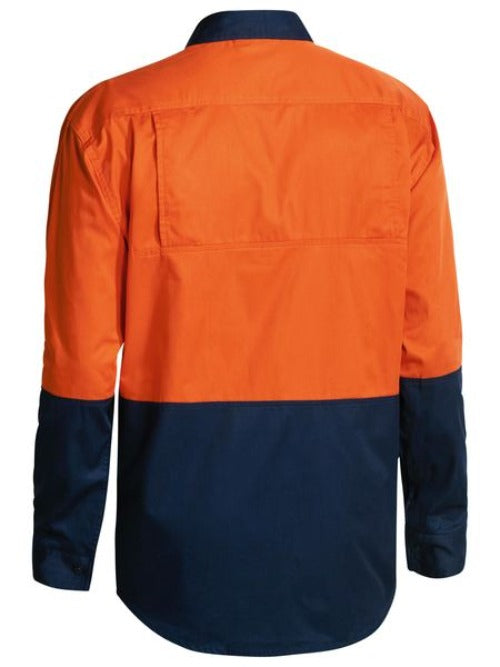 BS6895 - Bisley - Hi-Vis Cool lightweight 155g Long Sleeve Drill Shirt