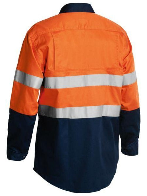 BS6896 - Bisley - Taped Hi Vis Cool Lightweight Shirt - Long sleeve - ventilation mesh