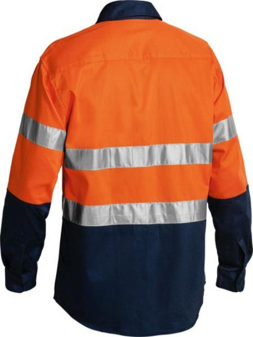 BT6456 - Bisley - Taped Hi Vis Two Tone Drill Shirt - Long sleeve - 190gsm