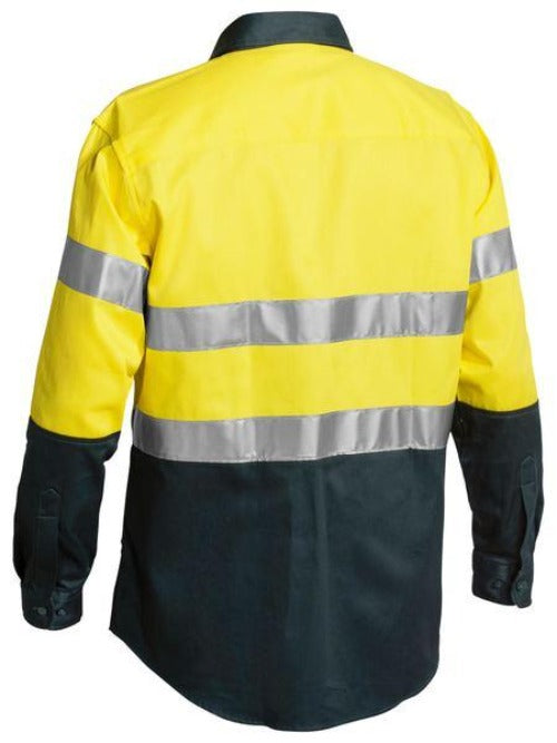 BT6456 - Bisley - Taped Hi Vis Two Tone Drill Shirt - Long sleeve - 190gsm