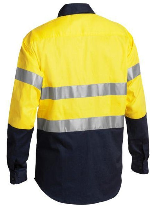 BT6456 - Bisley - Taped Hi Vis Two Tone Drill Shirt - Long sleeve - 190gsm