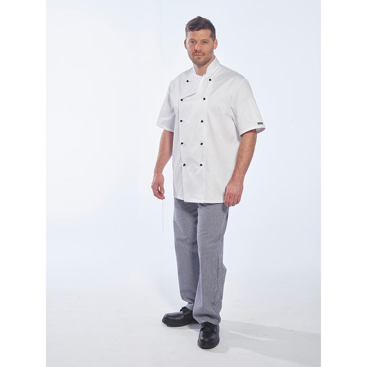 C734 - Portwest - Kent Chefs Jacket - Short Sleeve