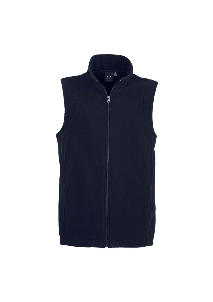 F233MN - Biz Care - Mens Plain Micro Fleece Vest | Navy