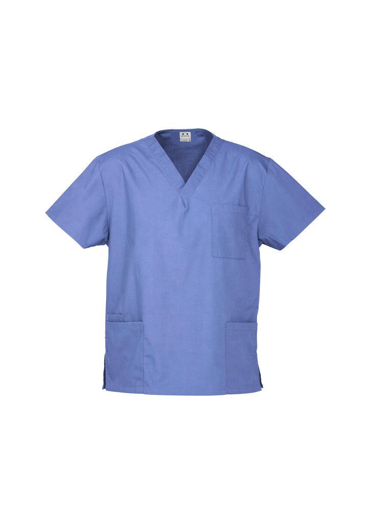 H10612 - Biz Care - Classic Unisex Scrub Top | Mid Blue