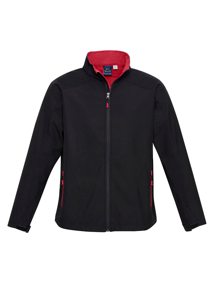 J307M - Biz Care - Geneva Mens Jacket | Black/Red