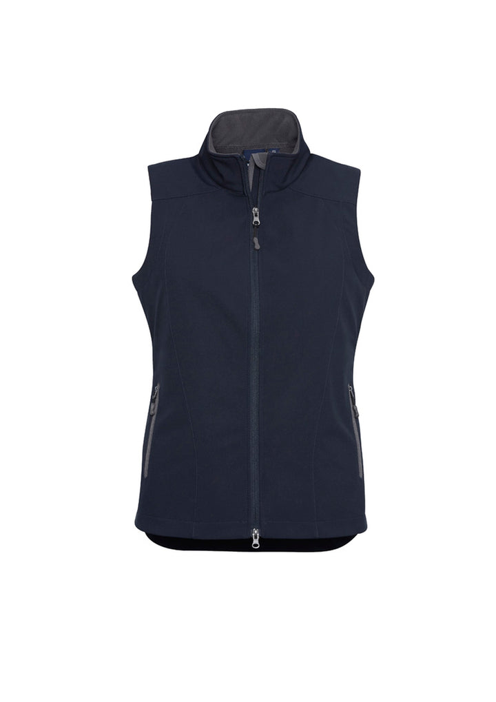 J404L - Biz Care - Geneva Womens Vest | Navy/Graphite