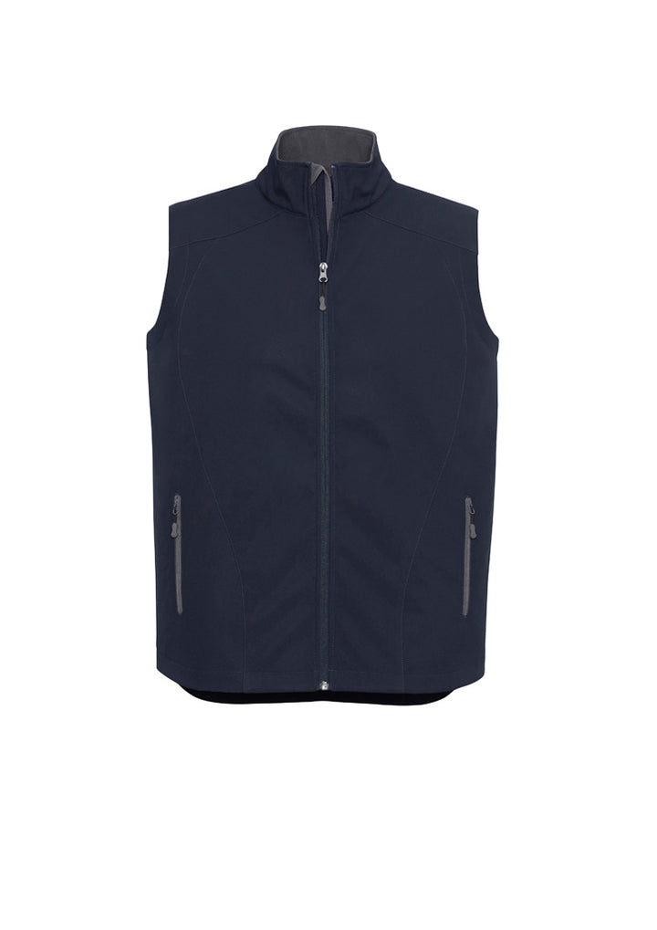 J404M - Biz Care - Geneva Mens Vest | Navy/Graphite