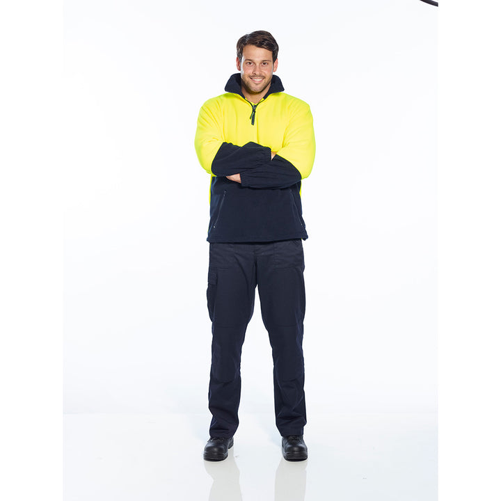 MF115 - Prime Mover - Hi-Vis Two Tone Polar Fleece 1/4 Zip (Day)