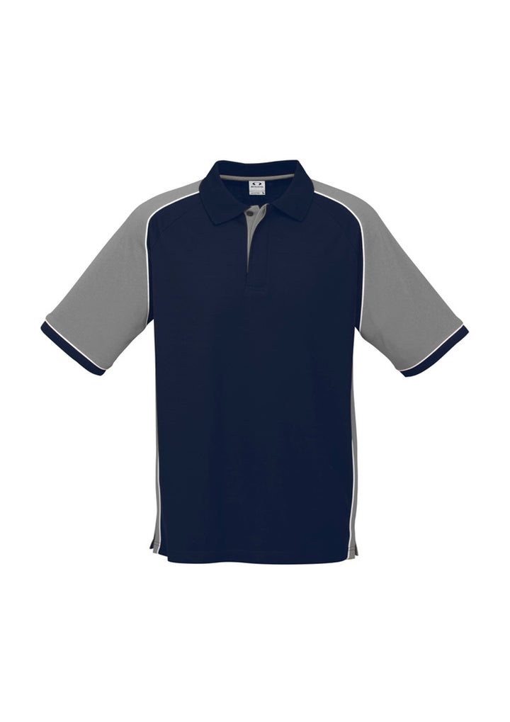 P10112 - Biz Collection - Mens Nitro Short Sleeve Polo | Navy/Grey/White
