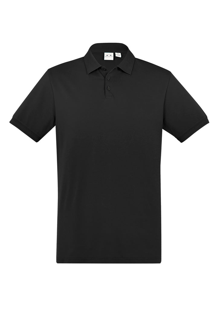 P105MS - Biz Collection - Men's City Polo - 95% Cotton rich - 190gsm | Black